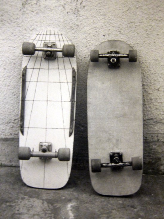 RARE Vintage Element Skateboards Old School Tech Deck Black White Red  Longboard Vert 